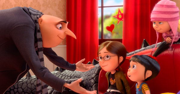 meu malvado favorito 2, gru e as meninas, dicas de filmes animados