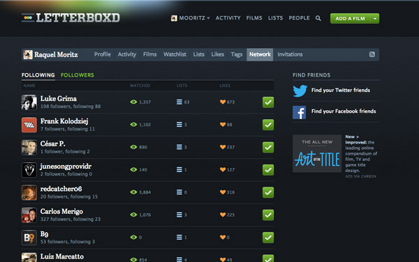 como usar letterboxd, letterboxd how to use